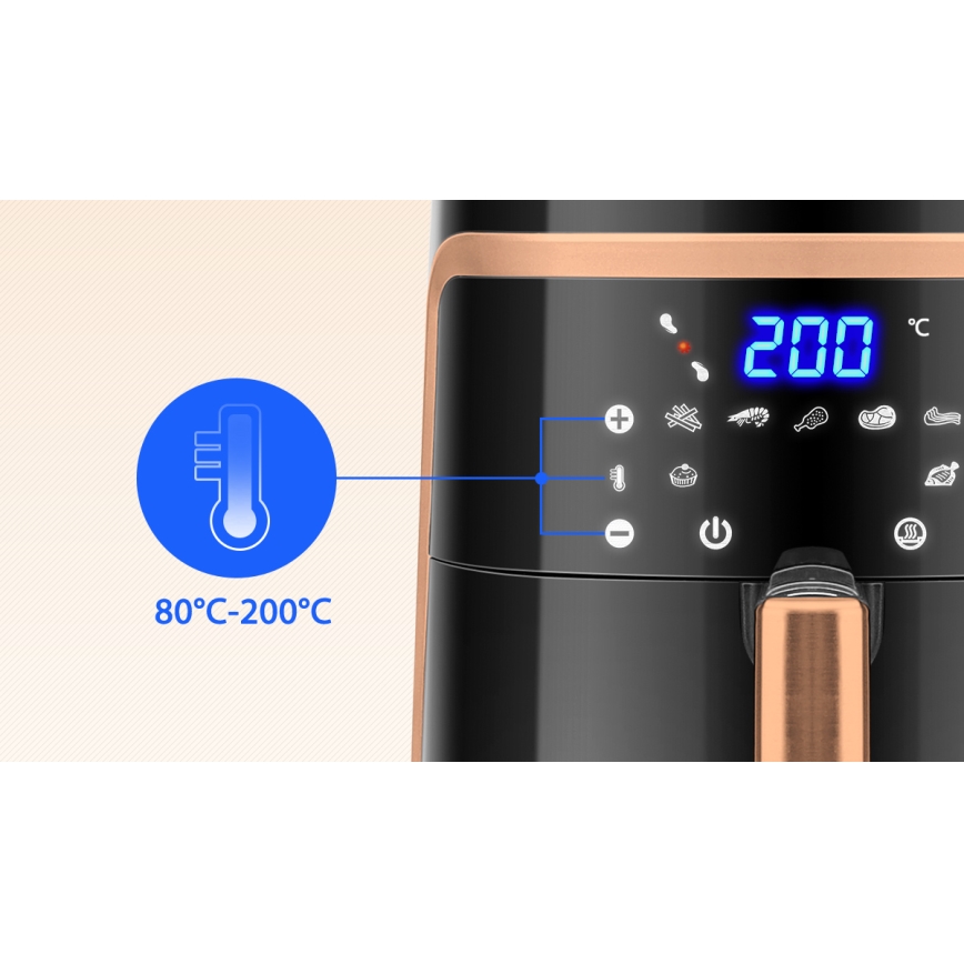 Aigostar - Forró levegős sütő 7l 1900W/230V