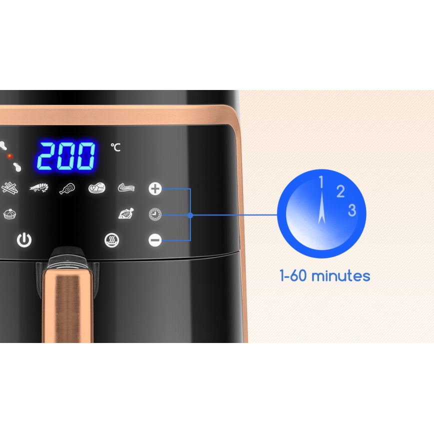 Aigostar - Forró levegős sütő 7l 1900W/230V