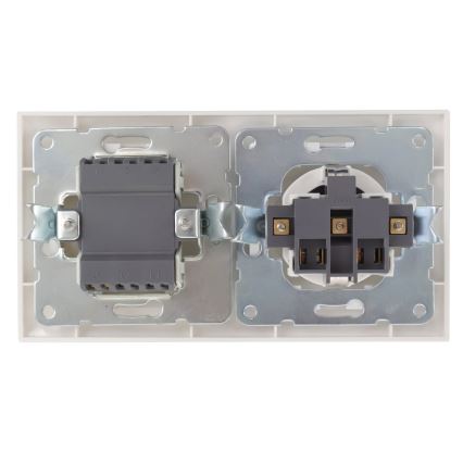 Aigostar - Házi kapcsoló aljzattal 1x16A/250V