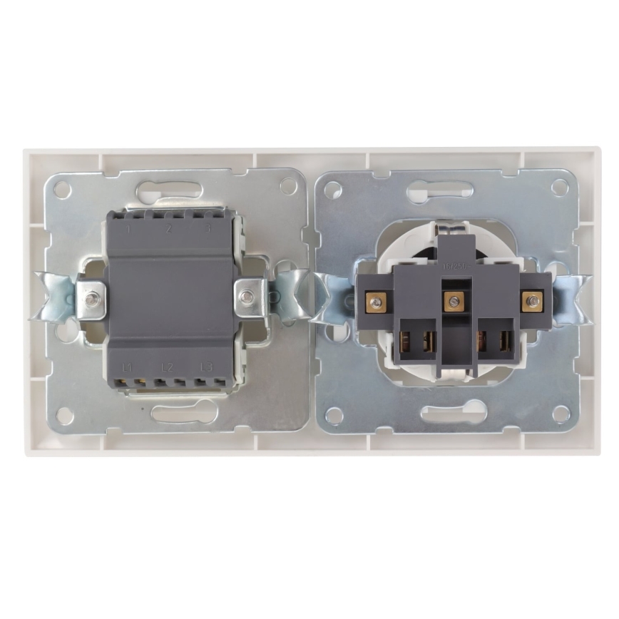 Aigostar - Házi kapcsoló aljzattal 1x16A/250V