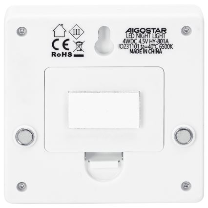 Aigostar - hordozható éjszakai LED-lámpa LED/3xAAA 6500K
