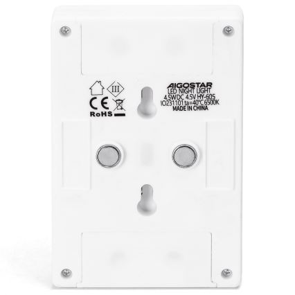 Aigostar - Hordozható LED éjjeli lámpa LED/3xAAA 6500K
