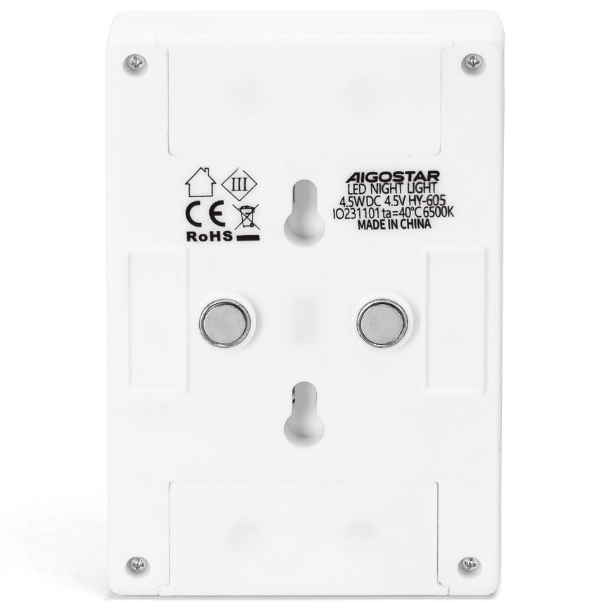 Aigostar - Hordozható LED éjjeli lámpa LED/3xAAA 6500K