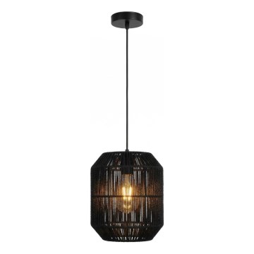 Aigostar - Kábeles függeszték 1xE27/60W/230V, fekete, átmérő 23 cm