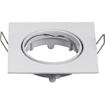 Aigostar - Keret beépíthető GU10 lámpatesthez 8,2x8,2 cm fehér