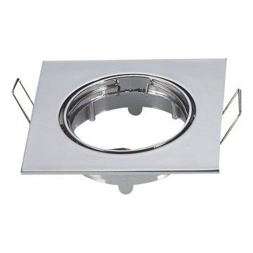 Aigostar - Keret süllyesztett GU10 lámpatesthez 8,2x8,2 cm fényes króm
