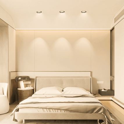 Aigostar - KÉSZLET 3x LED Kültéri beépített lámpa LED/4,8W/230V 3000K IP65 fekete