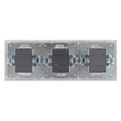 Aigostar - Kétgombos kapcsoló sz. 6+6 és 2x egygombos kapcsoló sz. 1 fehér