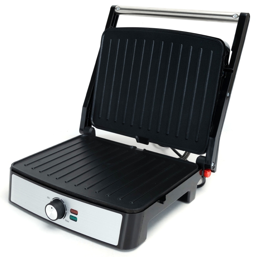 Aigostar - Kontaktgrill 2200W/230V fekete/rozsdamentes acél