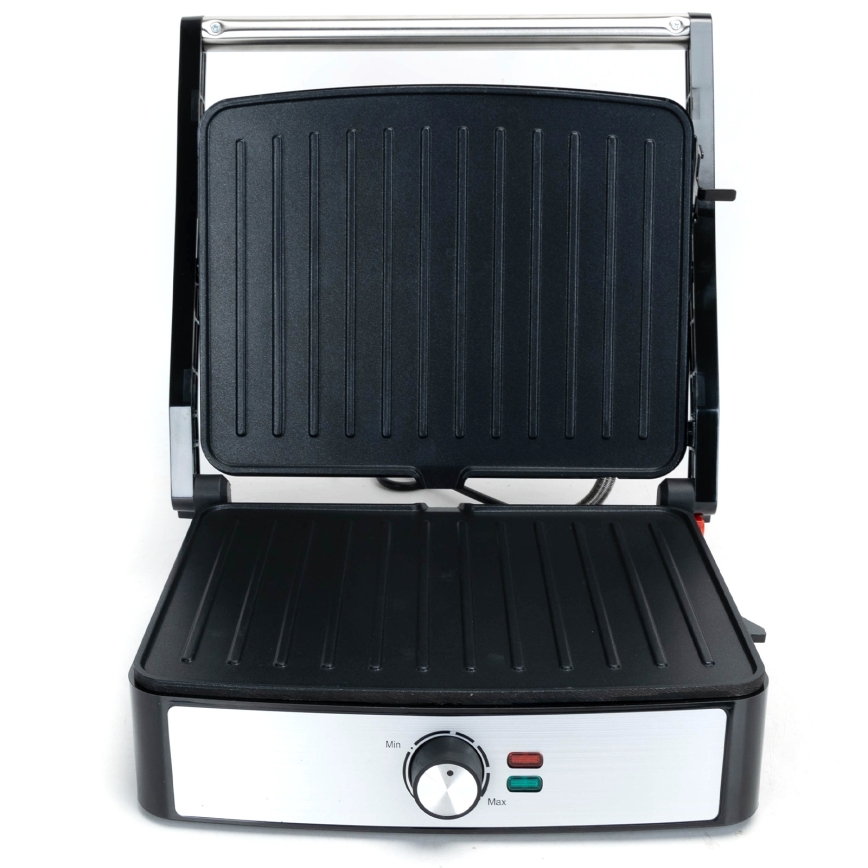 Aigostar - Kontaktgrill 2200W/230V fekete/rozsdamentes acél