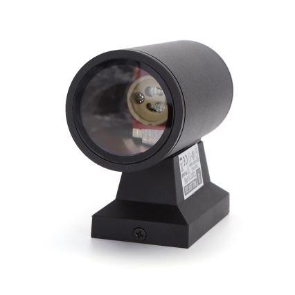 Aigostar - Kültéri fali lámpa 1xGU10/230V fekete IP65 kerek