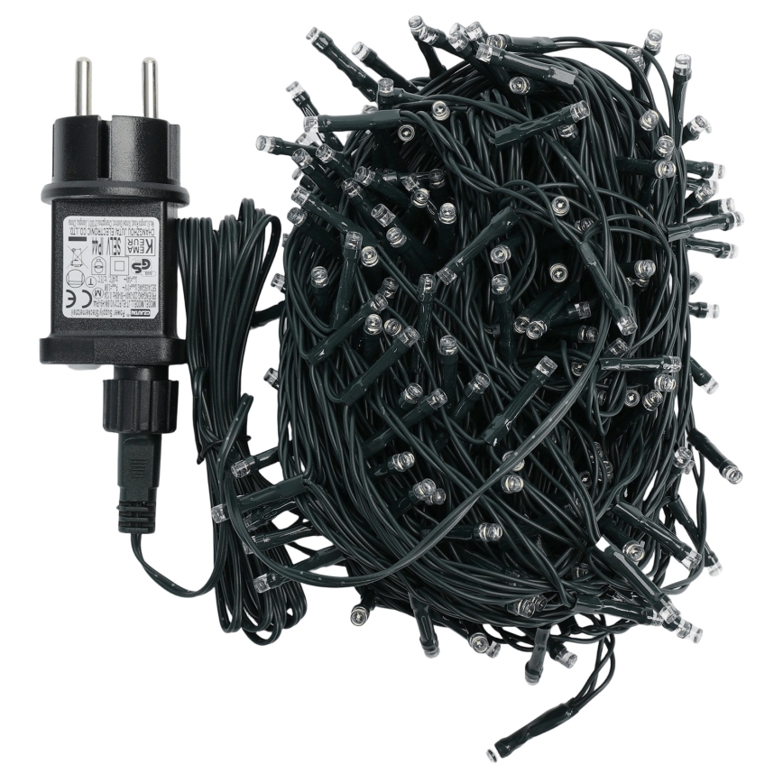 Aigostar - LED kültéri fényfüzér 200xLED/8 üzemmód 20m IP44 hideg fehér