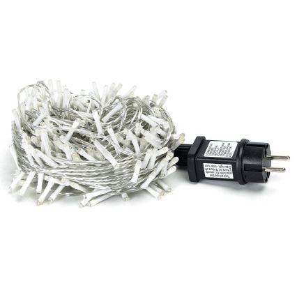 Aigostar - Kültéri LED füzér, 200 db LED, 8 üzemmód, 23 m, IP44, meleg fehér