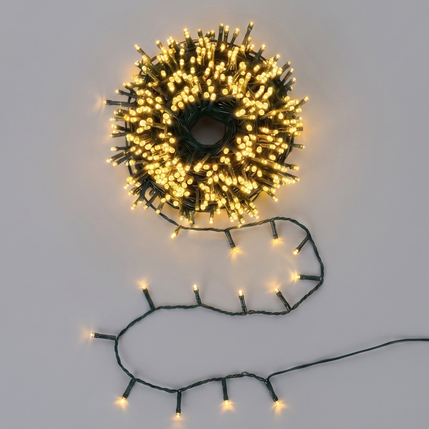 Aigostar - LED kültéri karácsonyi fényfüzér 300xLED/8 funkció 18m IP44 meleg fehér
