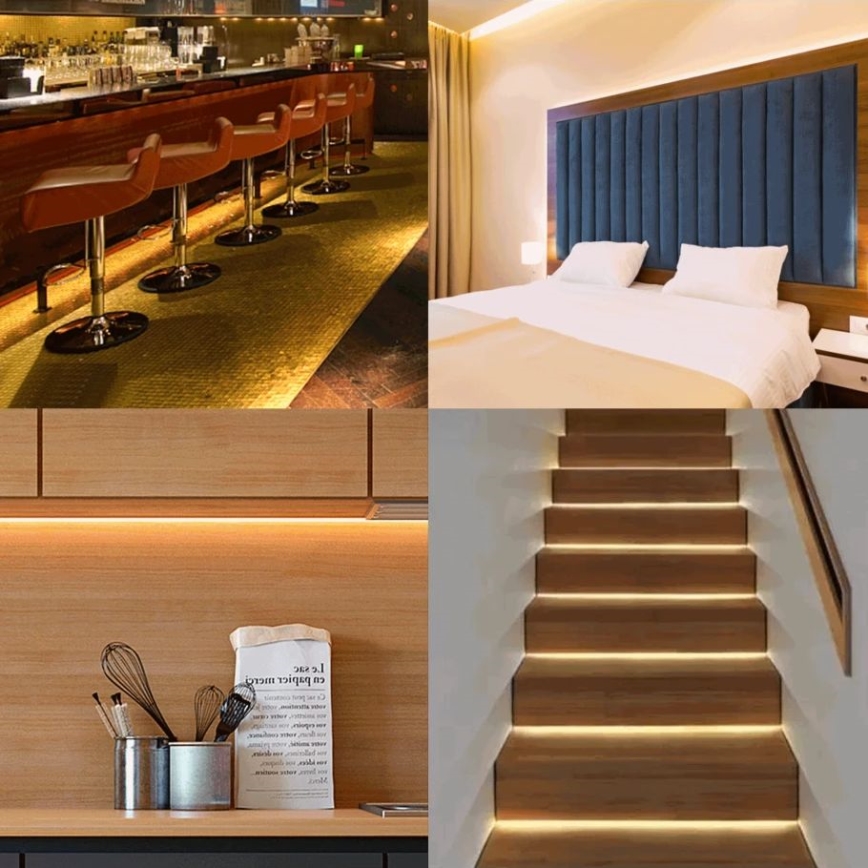 Aigostar - LED dimmelhető napelemes szalag LED/1,6W/3,2V 3 m 2700K IP65 1800 mAh + távirányító