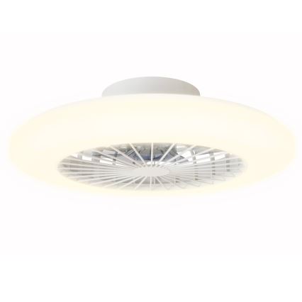 Aigostar - LED dimmelhető mennyezeti lámpa ventilátorral LED/40W/230V 2700-6500K átmérő 48,5 cm fehér + távirányító