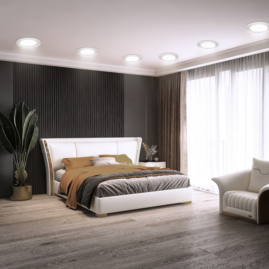 Aigostar - LED Beépíthető lámpa LED/12W/230V 6500K átm. 17,5 cm fehér