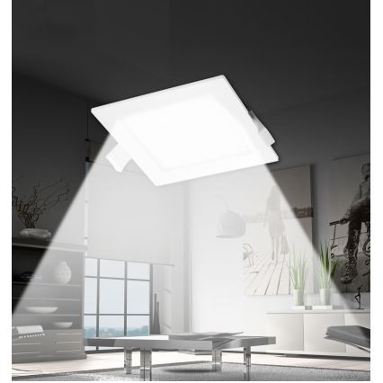 Aigostar - LED Beépíthető lámpa LED/18W/230V 22x22 cm 3000K fehér