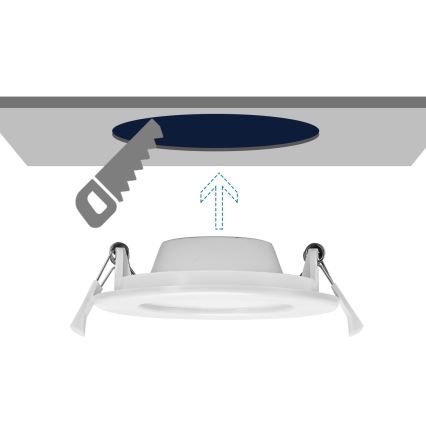 Aigostar - LED Beépíthető lámpa ULTRATHIN LED/9W/230V 6000K fehér