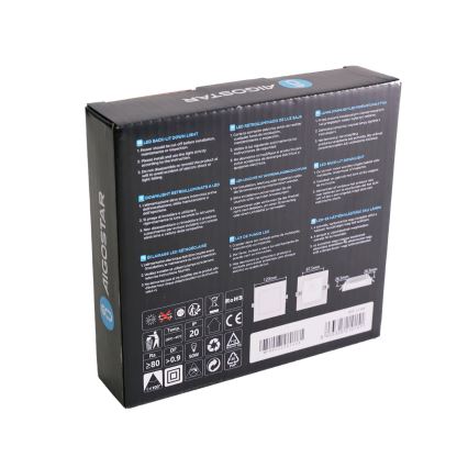 Aigostar - LED beépíthető mennyezeti lámpatest LED/6W/230V 3000K 12x12 cm fehér