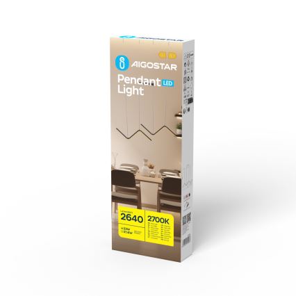 Aigostar - LED Csillár zsinóron LED/23W/230V 2700K