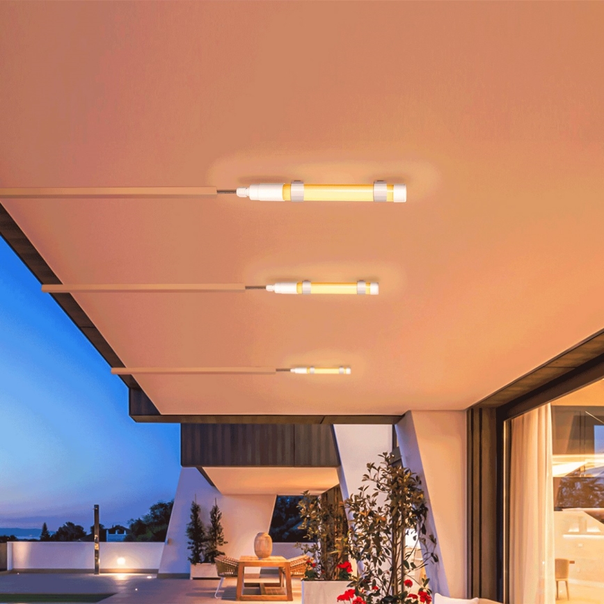 Aigostar - LED dimmelhető cső napelemes panellel LED/3,2V 3000K/4000K/6500K IP65 5000 mAh + távirányító