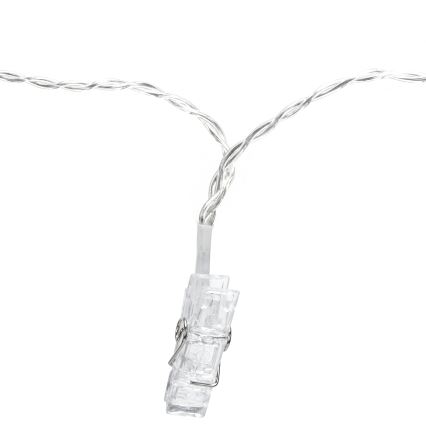 Aigostar - LED dekorációs fényfüzér 10xLED/5W/USB 5 m meleg fehér