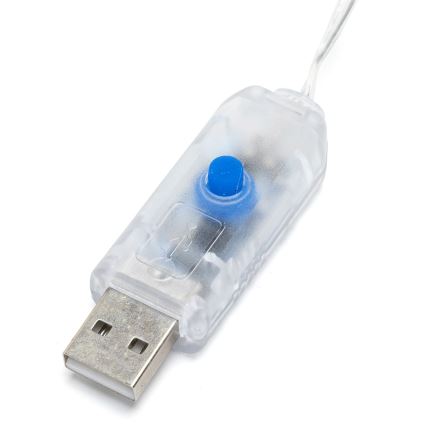 Aigostar - LED dekorációs fényfüzér 10xLED/5W/USB 5 m meleg fehér