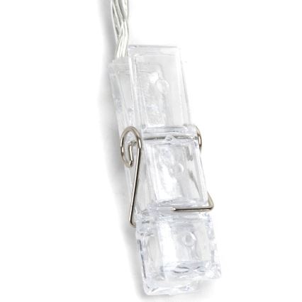 Aigostar - LED dekorációs fényfüzér 20xLED/5W/USB 6 m meleg fehér