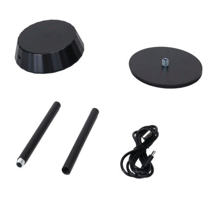 Aigostar - Fényerőszabályozható LED asztali lámpa AMBIENT LED/2,4W/5V 3000-6500K fekete 2000 mAh