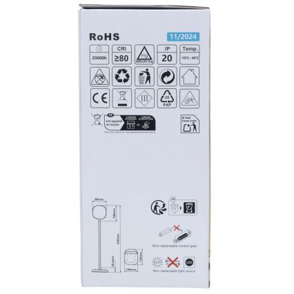 Aigostar - LED Dimmelhető asztali lámpa LED/4W/5V 4000K