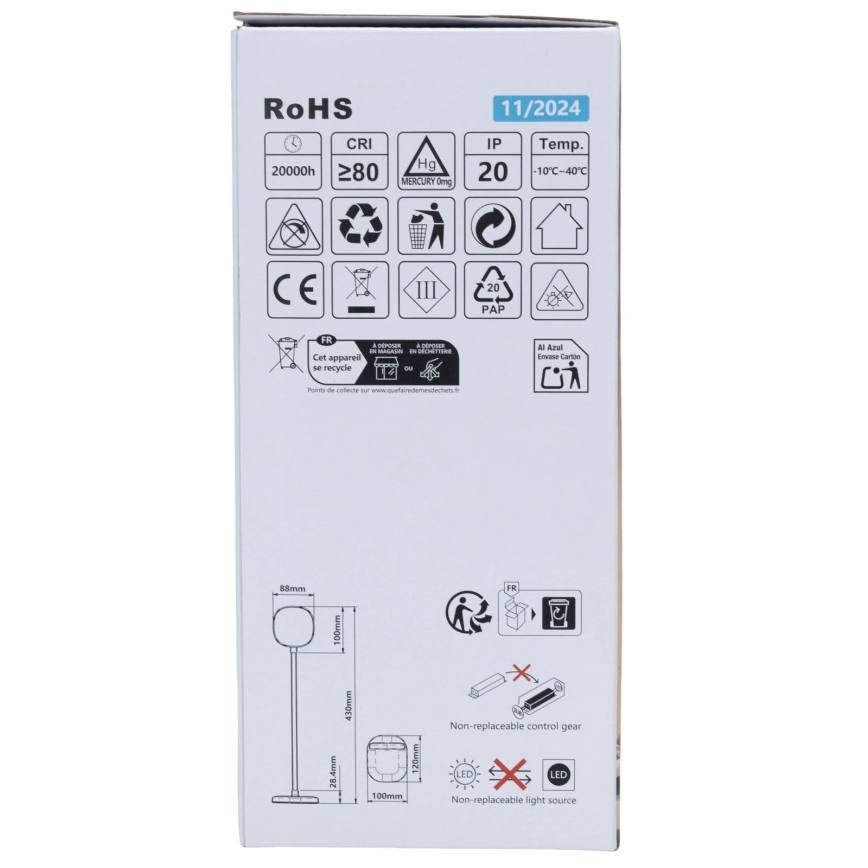 Aigostar - LED Dimmelhető asztali lámpa LED/4W/5V 4000K