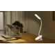 Aigostar - LED Dimmelhető Asztali lámpa tölthető klipsszel LED/2,5W/5V fehér