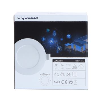 Aigostar - LED Dimmelhető beépíthető lámpa 6W/230V á. 11,5 cm Wi-Fi