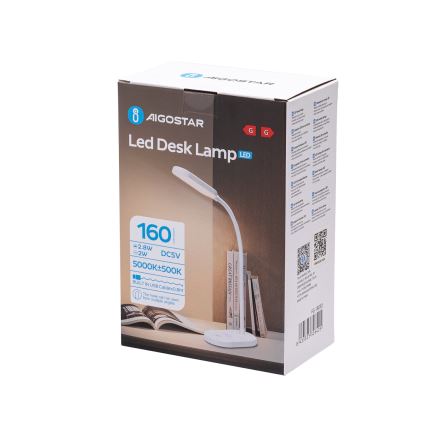 Aigostar - LED Dimmelhető érintős asztali lámpa LED/3W/5V