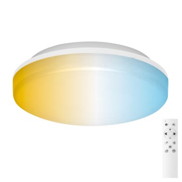 Aigostar - LED dimmelhető fürdőszobai mennyezeti lámpa LED/24W/230V 3000K-6500K IP54 + távirányító