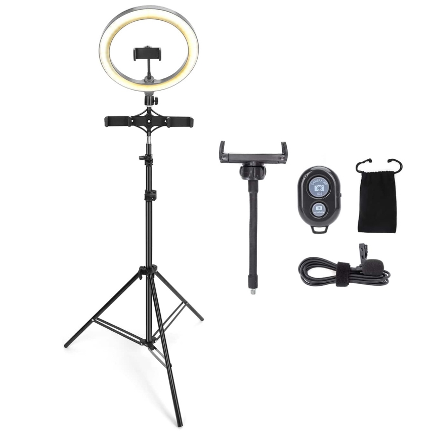 Aigostar - LED Dimmelhető körlámpa LED/11W/5V 2800-5700K 102 cm + távirányítás