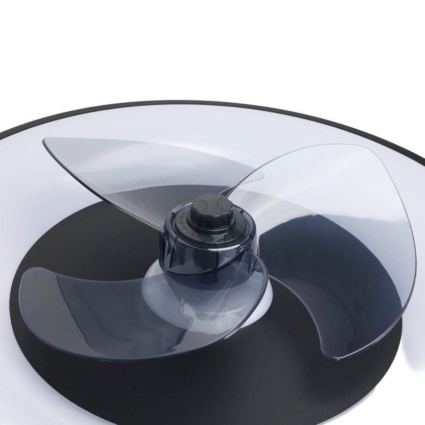 Aigostar - LED Dimmelhető mennyezeti lámpa ventilátorral MESH LED/40W/230V 2700-6500K fekete + távirányítás