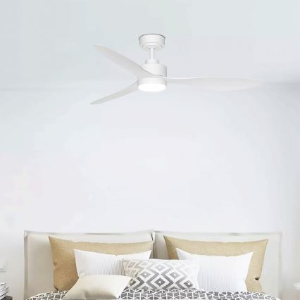 Aigostar - LED Dimmelhető mennyezeti ventilátor LED/20W/230V 2700-6500K 132cm fehér + távirányítás
