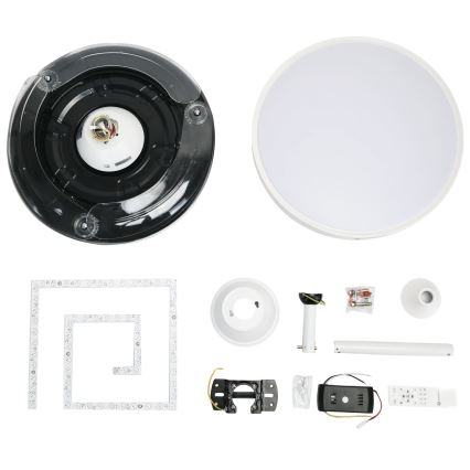 Aigostar - LED Dimmelhető mennyezeti ventilátor LED/36W/230V 2700-6500K átm. 107 cm + távirányítás fehér