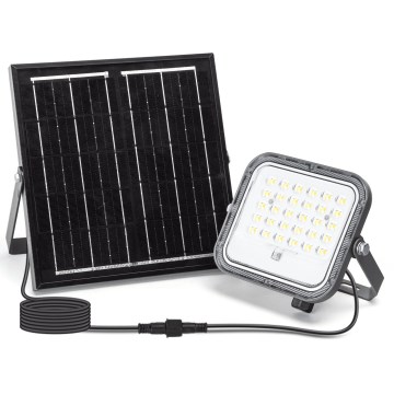 Aigostar - LED Dimmelhető napelemes reflektor LED/50W/3,4V 3000/4000/6500K IP66 4000 mAh + távirányító