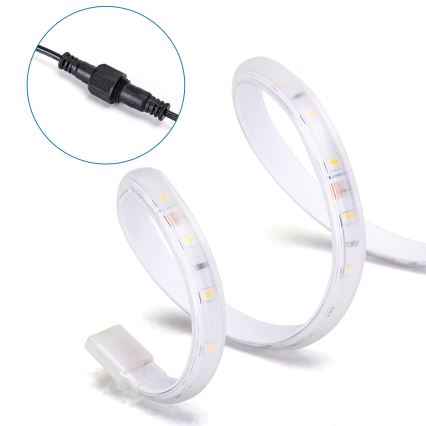 Aigostar - LED dimmelhető napelemes szalag LED/20W/3,2V 20 m 6500K IP65 + távirányító