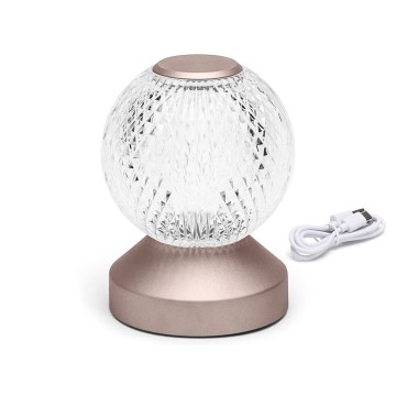 Aigostar - LED Dimmelhető újratölthető asztali lámpa LED/1W/5V 2700/4000/6500K 1800mAh 13,5 cm