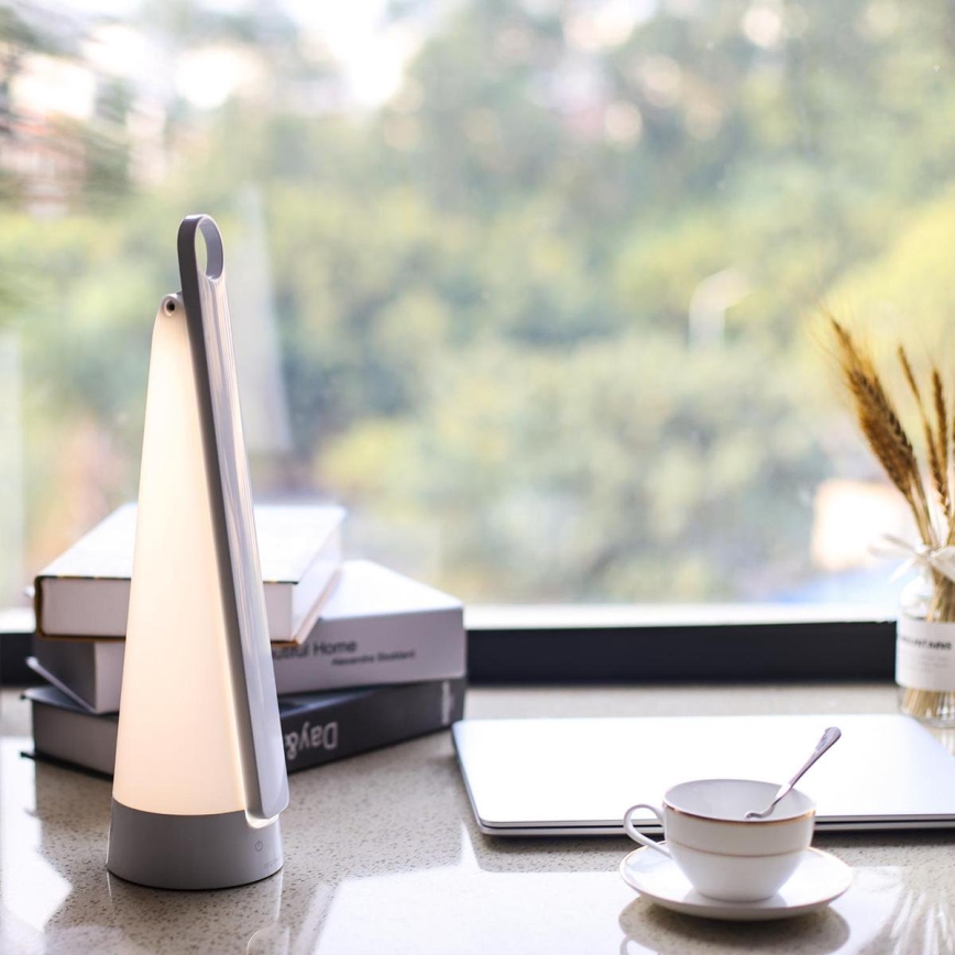 Aigostar - LED Dimmelhető újratölthető asztali lámpa LED/7W/5V 4000K 4400 mAh fehér