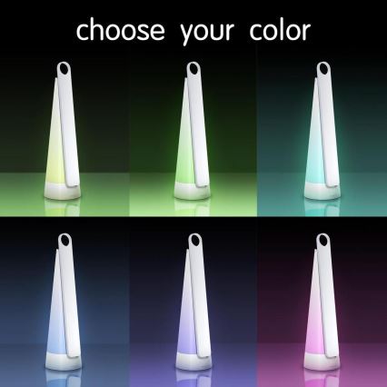 Aigostar - LED Dimmelhető újratölthető asztali lámpa LED/7W/5V 4000K 4400 mAh fehér