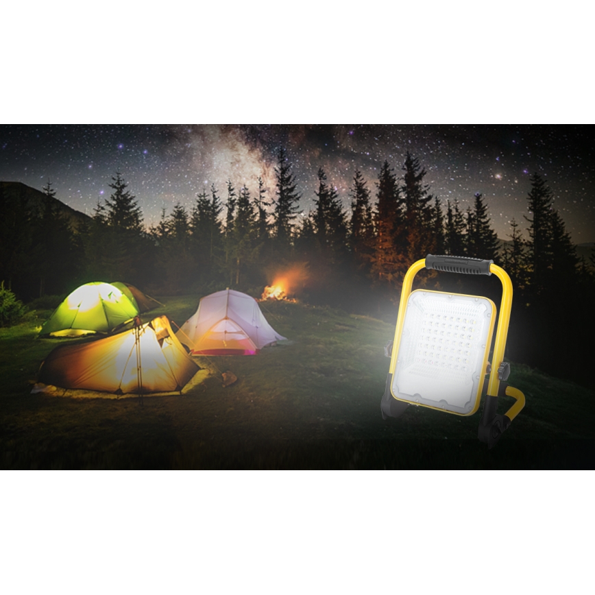 Aigostar - LED Dimmelhető újratölthető reflektor LED/100W/5V 6500K IP65 15000 mAh