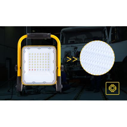 Aigostar - LED Dimmelhető újratölthető reflektor LED/100W/5V 6500K IP65 15000 mAh