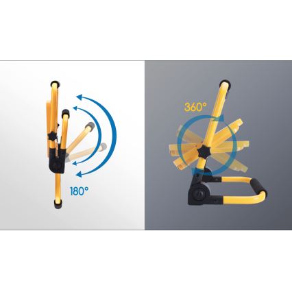 Aigostar - LED Dimmelhető újratölthető reflektor LED/100W/5V 6500K IP65 15000 mAh