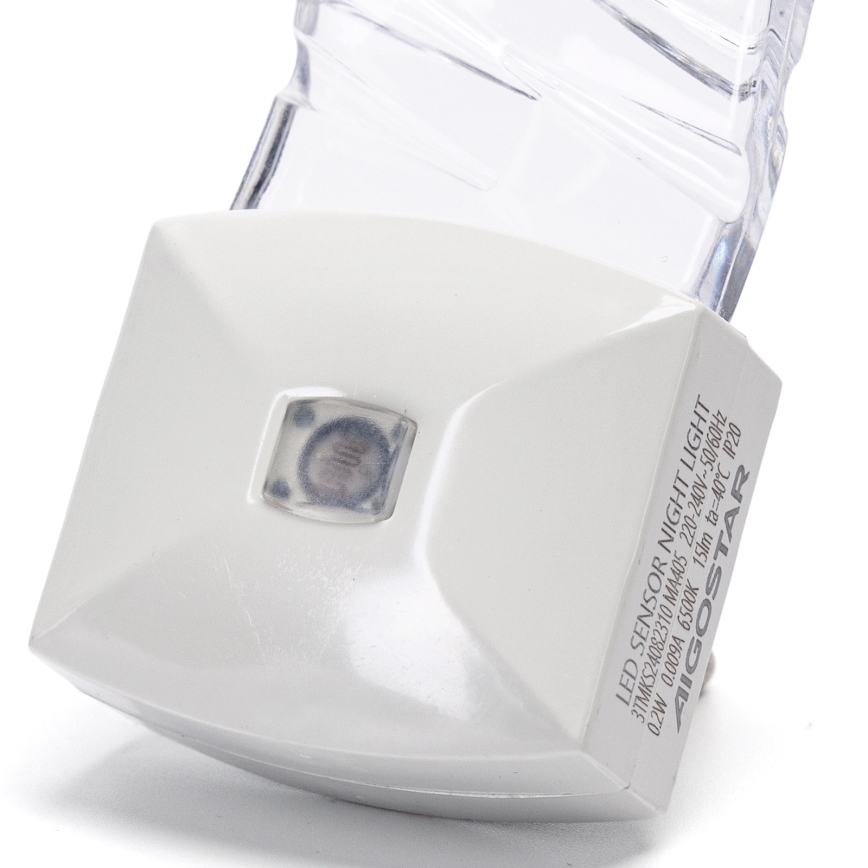 Aigostar - LED Éjjeli lámpa alkonyérzékelővel LED/0,2W/230V 6500K