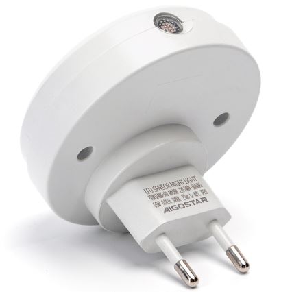 Aigostar - LED Éjjeli lámpa alkonyérzékelővel LED/0,5W/230V 3000K